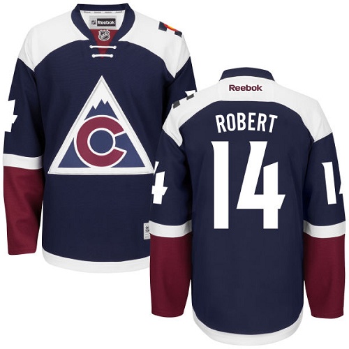 Mens Reebok Colorado Avalanche 14 Rene Robert Premier Blue Third NHL Jersey